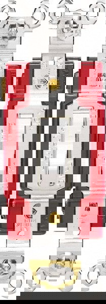 1 Pole, 120 to 277 VAC, 20 Amp, Industrial Grade Toggle Wall Switch